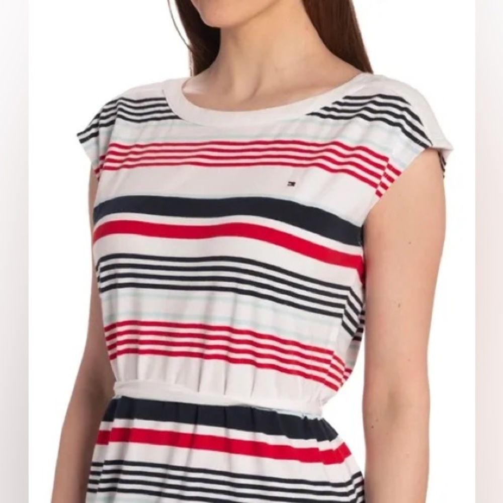 Tommy Hilfiger Belted Striped Dress - Picture 3 of 6
